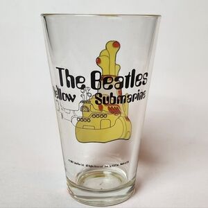 The Beatles Yellow Submarine Glass